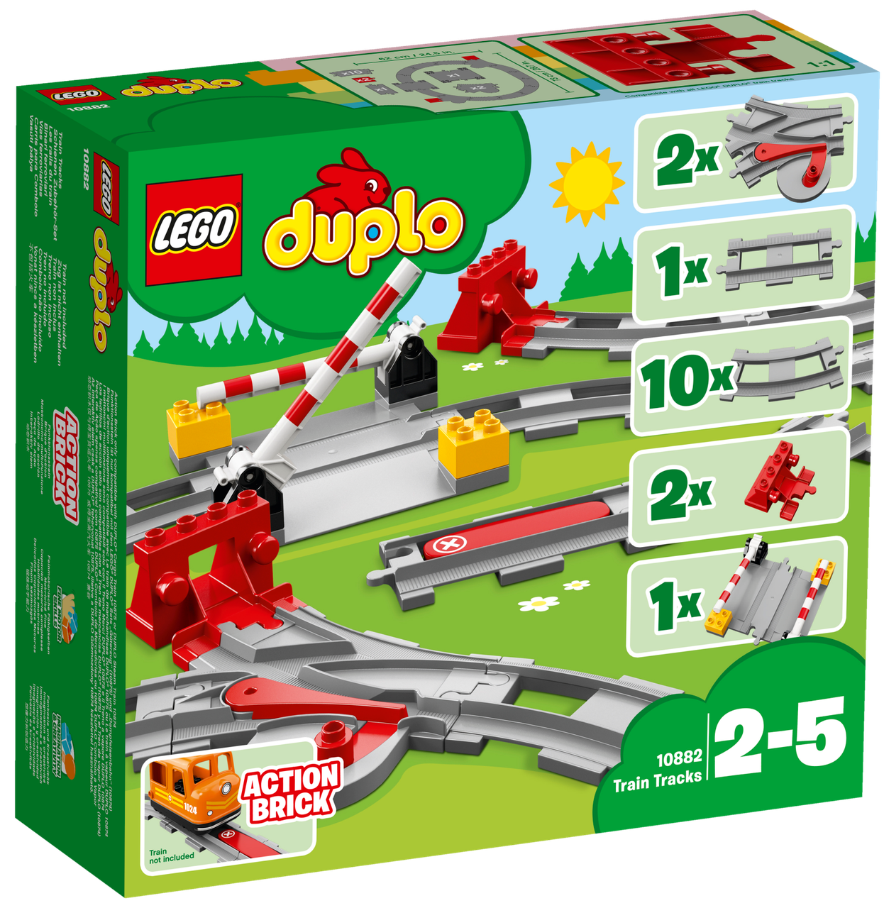 

Lego Duplo Рельсы 10882, Красный