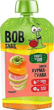 

Пюре фруктовое без сахара "Смузи Хурма-Розовая Гуава" 120 г Улитка Боб