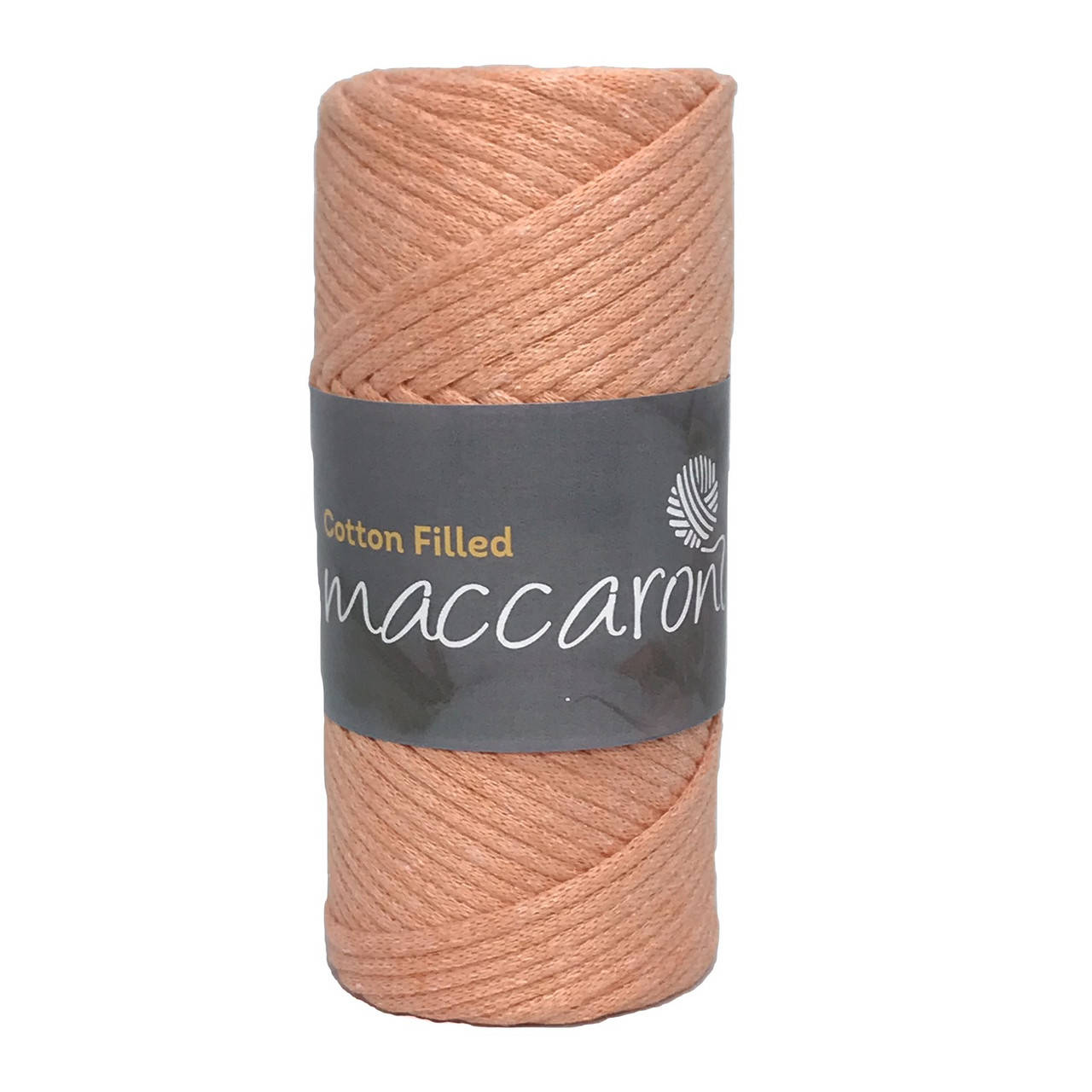 

Хлопковый шнур Cotton Filled Maccaroni с сердечником 3 mm ,персиковый
