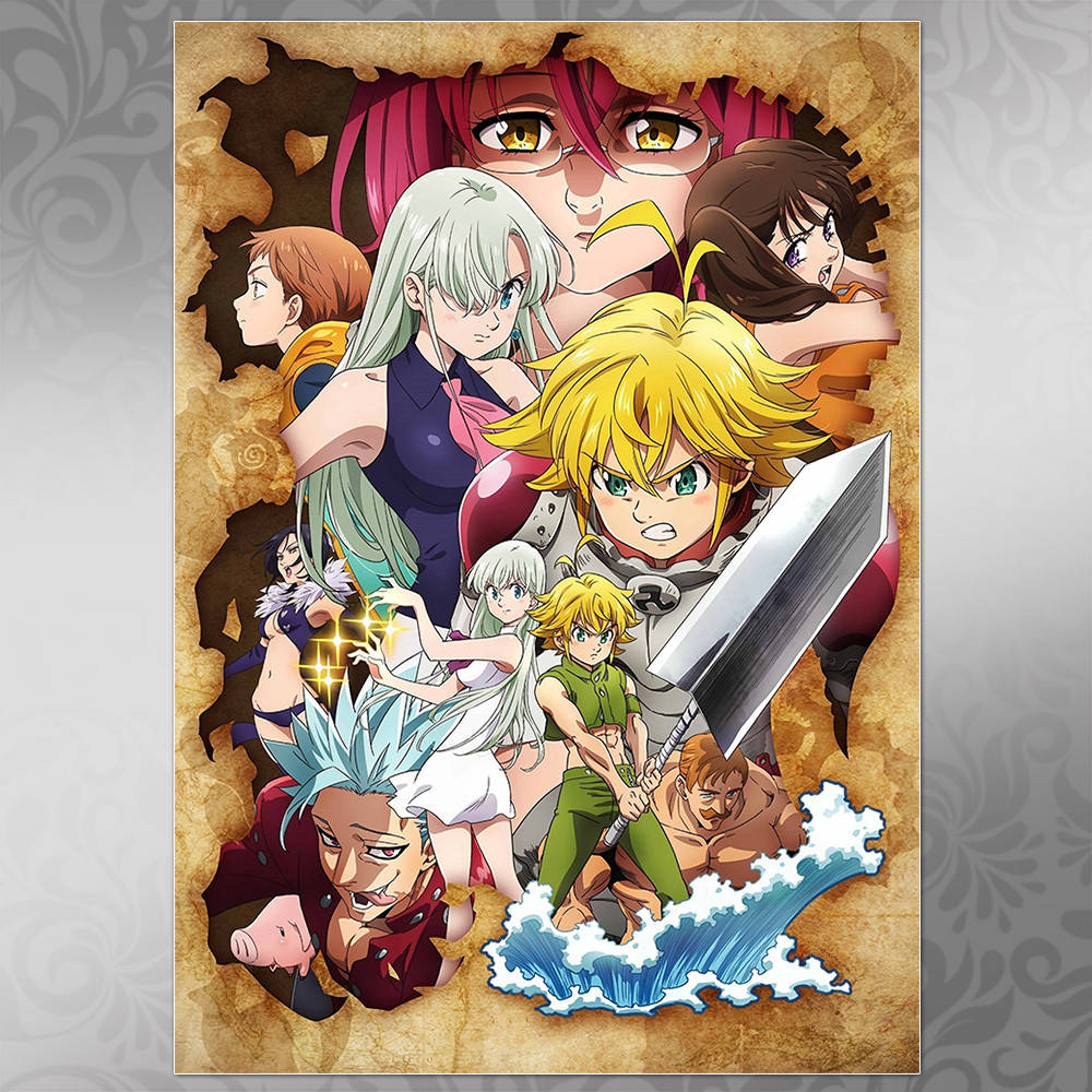 

Плакат Аниме The Seven Deadly Sins 02