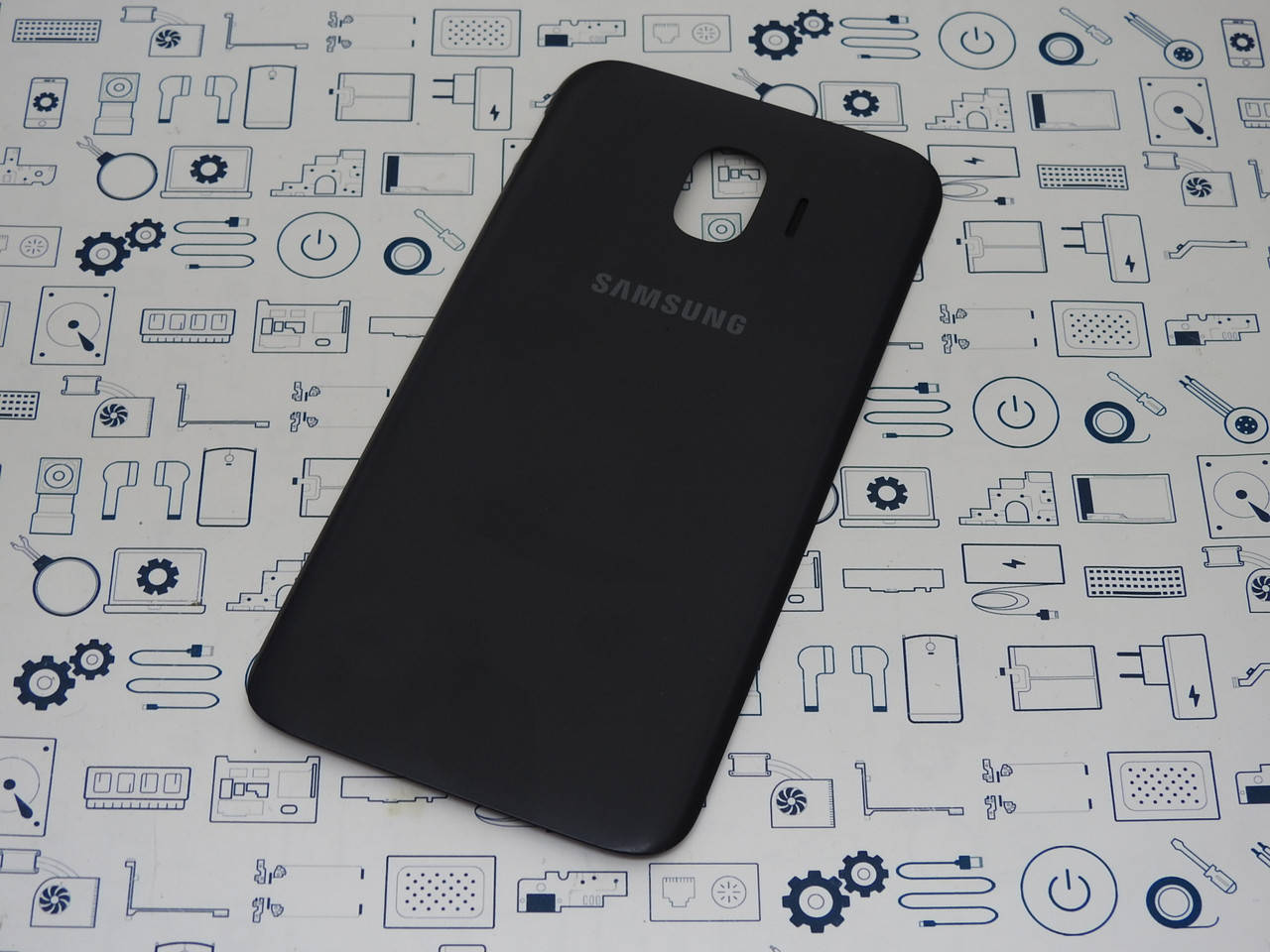 

Задняя крышка Samsung Galaxy J2 2018 (J250FZ) черный Сервисный оригинал с разборки