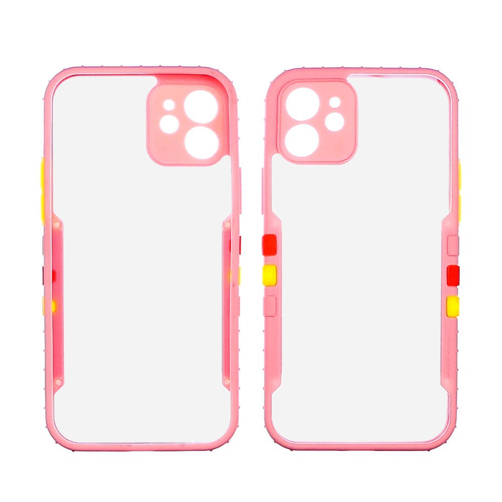 

Чехол Running rainbow для Apple iPhone 12 Mini розовый