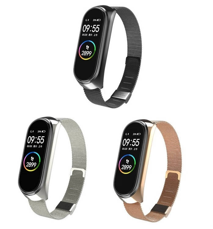 

Ремешок для Xiaomi Mi Band 5 / 6, миланская петля. РАЗНЫЕ ЦВЕТА