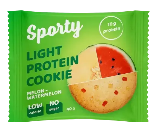 

Протеиновое печенье Sporty Light Дыня-Арбуз (40 грамм)