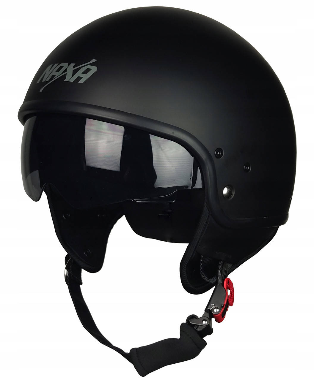 

Мотоциклетный шлем открыт, Matte Naxa S19 R, Черный
