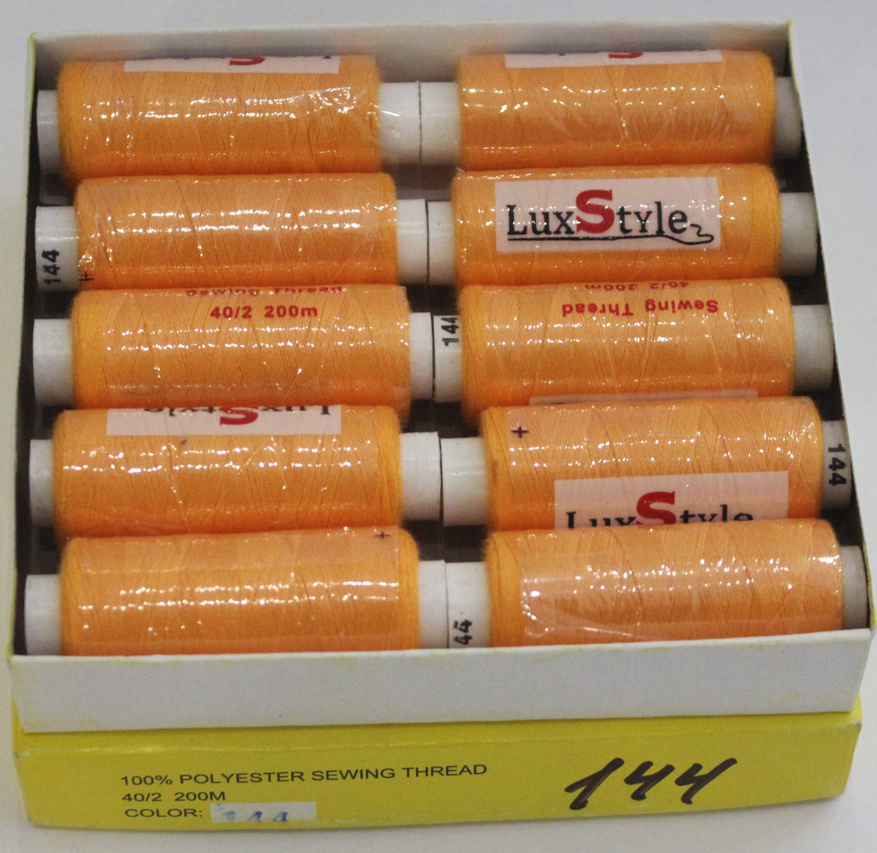 

Нитки швейные LuxStyle 40/2-200м (100% полиэстeр) №144, Разные цвета