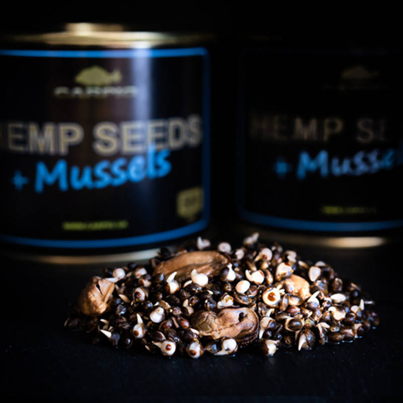 

Семена конопли Hemp Seeds+Mussels (с молюсками) 500мл Carpio