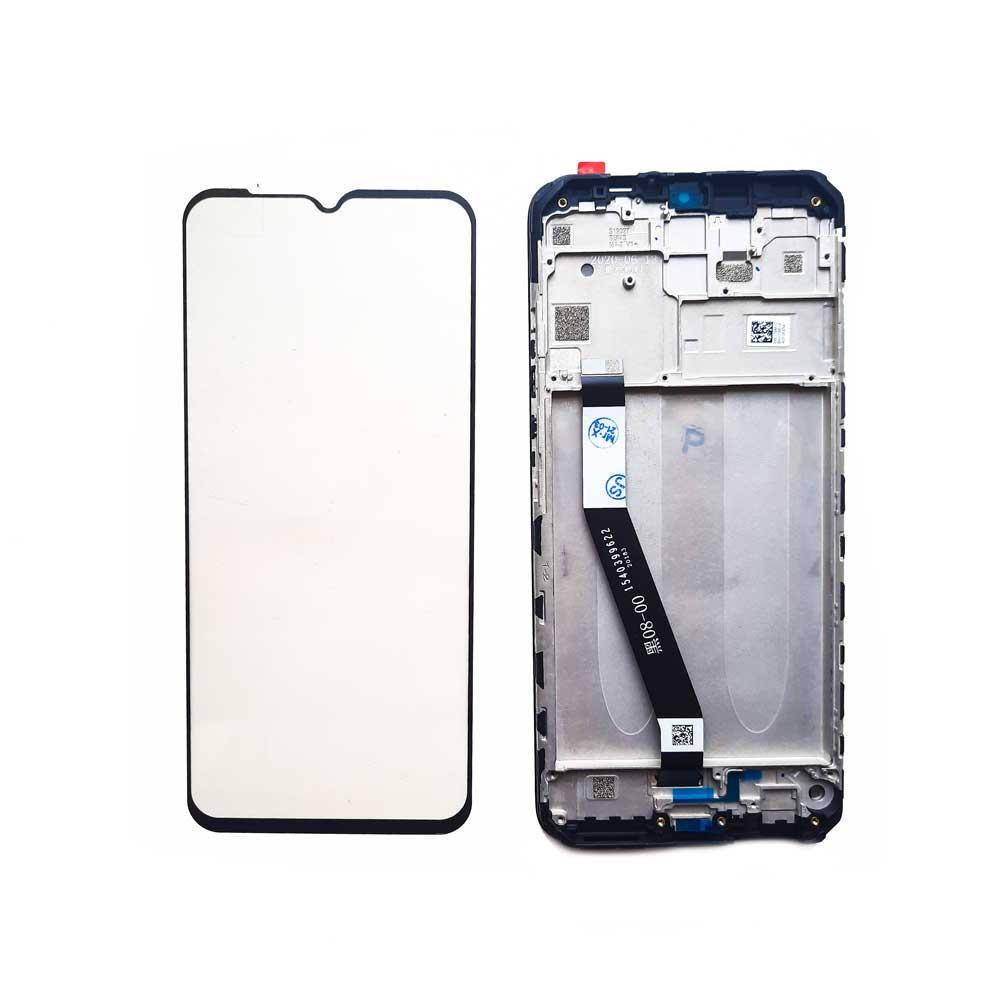 

Xiaomi Redmi 9 дисплейный модуль с рамкой черный (экран + тачскрин + рамка) - M2004J19G, M2004J19C.