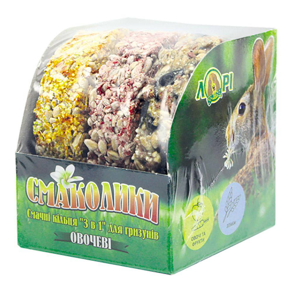 

Лакомство для грызунов "Овощные кольца" Лори 3 шт/уп
