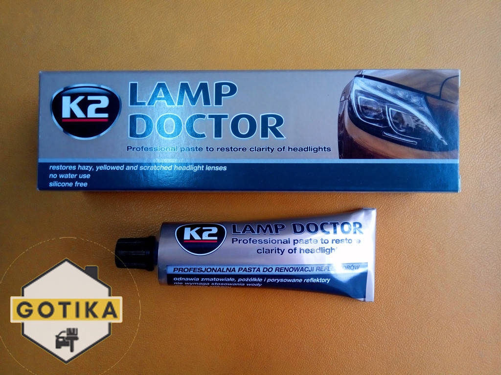 

Полировочная паста для восстановления фар K2 Lamp Doctor тюбик 60г