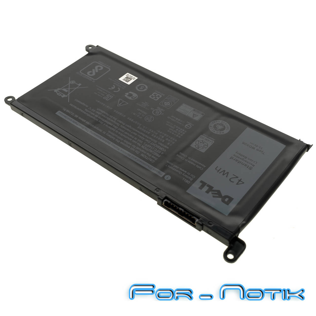 

Оригинальная батарея для ноутбука Dell WDX0R (Inspiron: 15 5568, 13 5368, 13 5378) 11.4V 3500mAh 42Wh Black, Черный