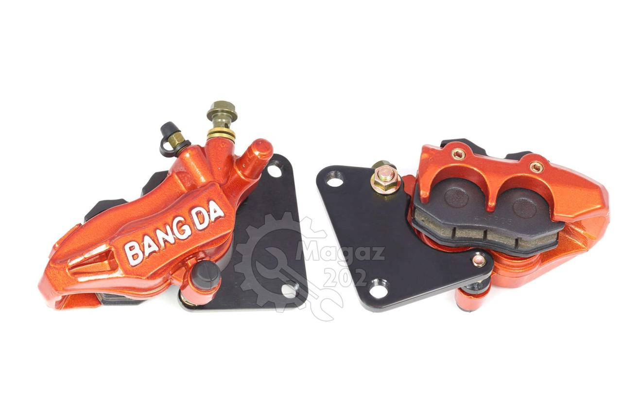 

Суппорт тормозной (дисковый) 4T GY6 50/150 (передний двухпоршневой, тюнинг) (оранжевая) GRBD