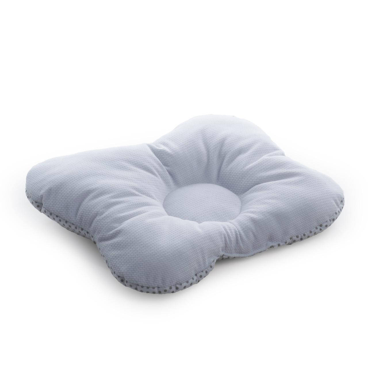 

Подушка в коляску ортопедическая Twins Бабочка вельвет, white, Светло-серый