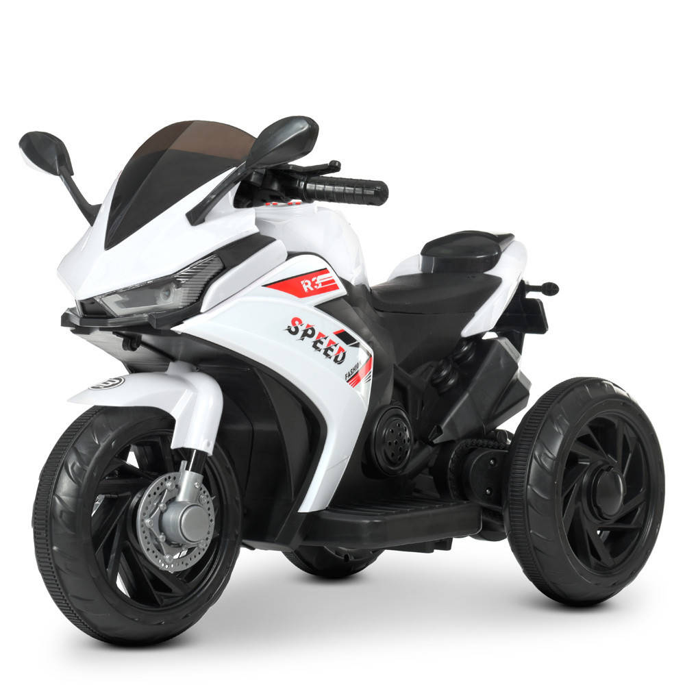 

Детский мотоцикл трехколесный Bambi M 4622 Yamaha YZF-R3 (1аккум 6V7AH, 2 мотора по 25W, MP3, USB) Белый