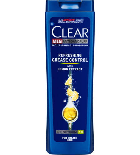 

Clear Шампунь п/перхоти Men Контроль жирности кожи головы, 400мл