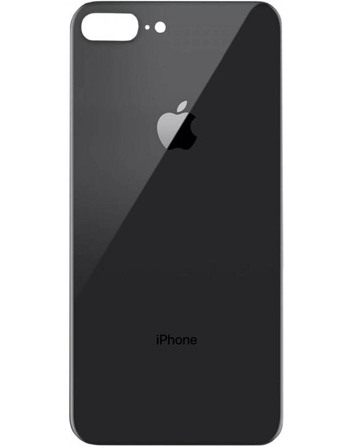

Задняя панель (стекло) Back Cover iPhone 8 Plus space gray, Темно-серый