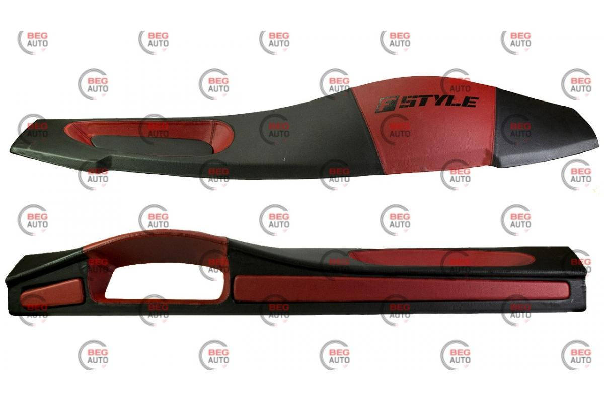 

Накладка панели приборов обшитая ВАЗ 2108 низ.пан красная, Красный