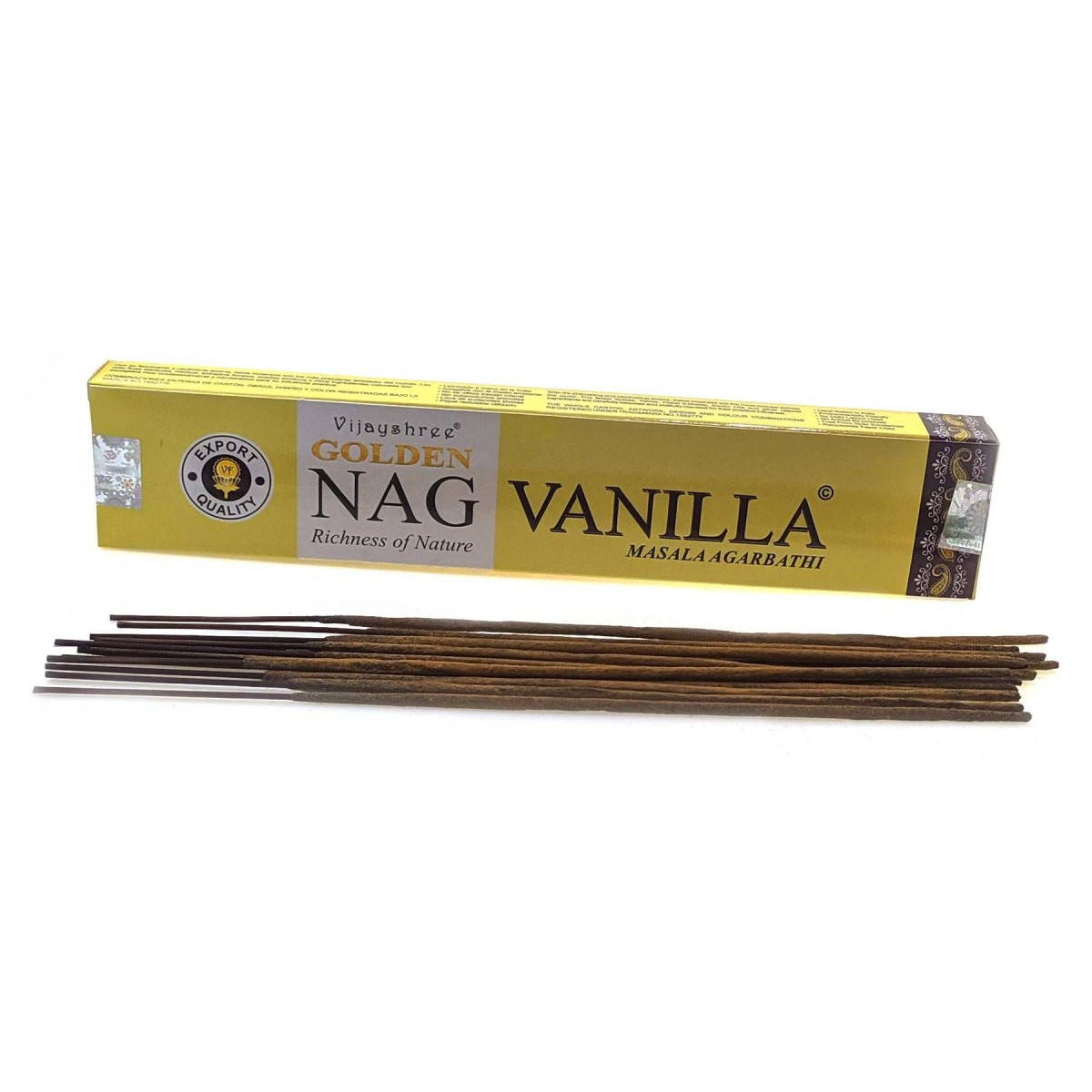 

Golden Nag Vanilla (Ваниль)(Vijayshree)(12 шт/уп)(15 гр.)масала благовоние