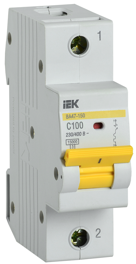 

Выключатель автоматический ВА47-150 1Р 100А 15кА C IEK