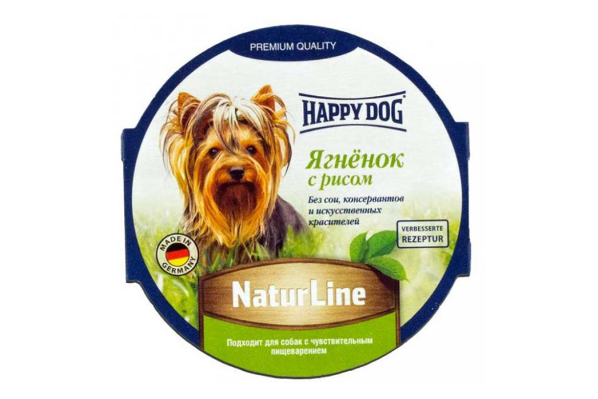 

Влажный корм Happy Dog NaturLine 85 г для взрослых собак до 10 кг с чувствительным пищеварением, с ягненком