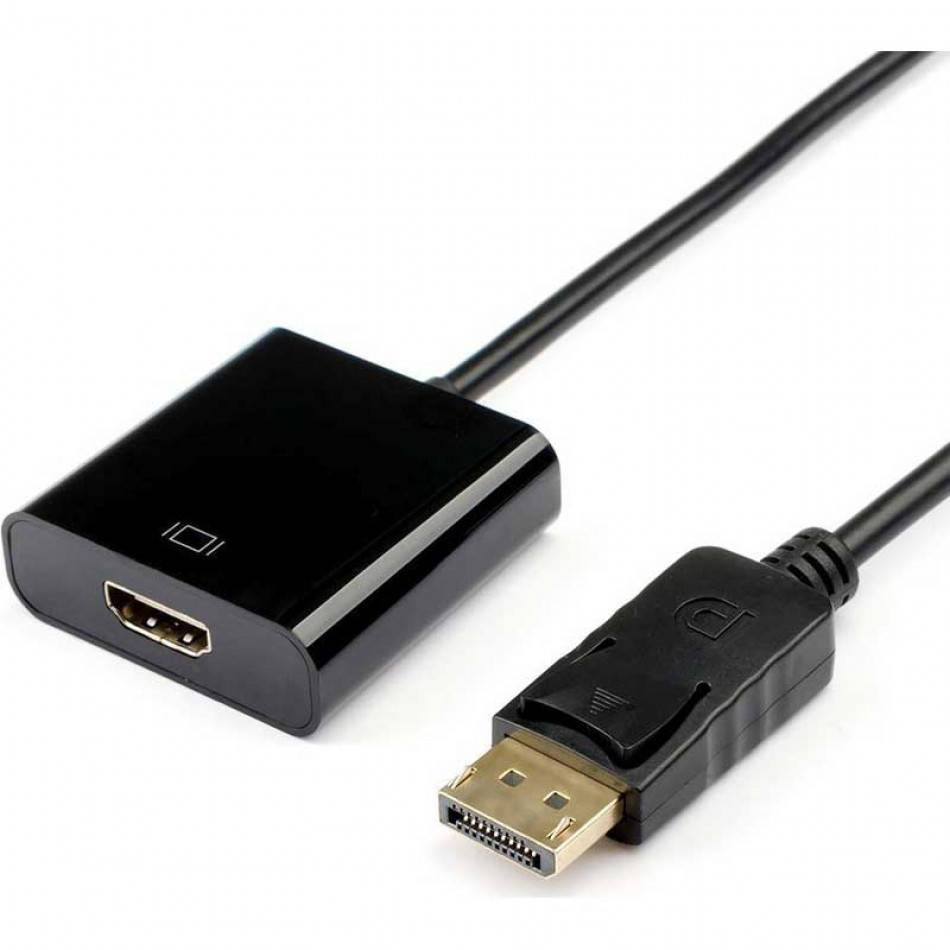 

Переходник-конвертер DisplayPort (папа) - HDMI (мама) TRY Plug кабель.0.2м черный новый