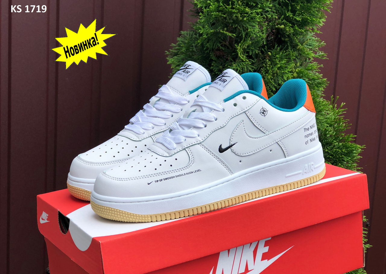 

Мужские кроссовки Nike Air Force демисезонные мужские кроссы Найк Аир Форсе, Белый