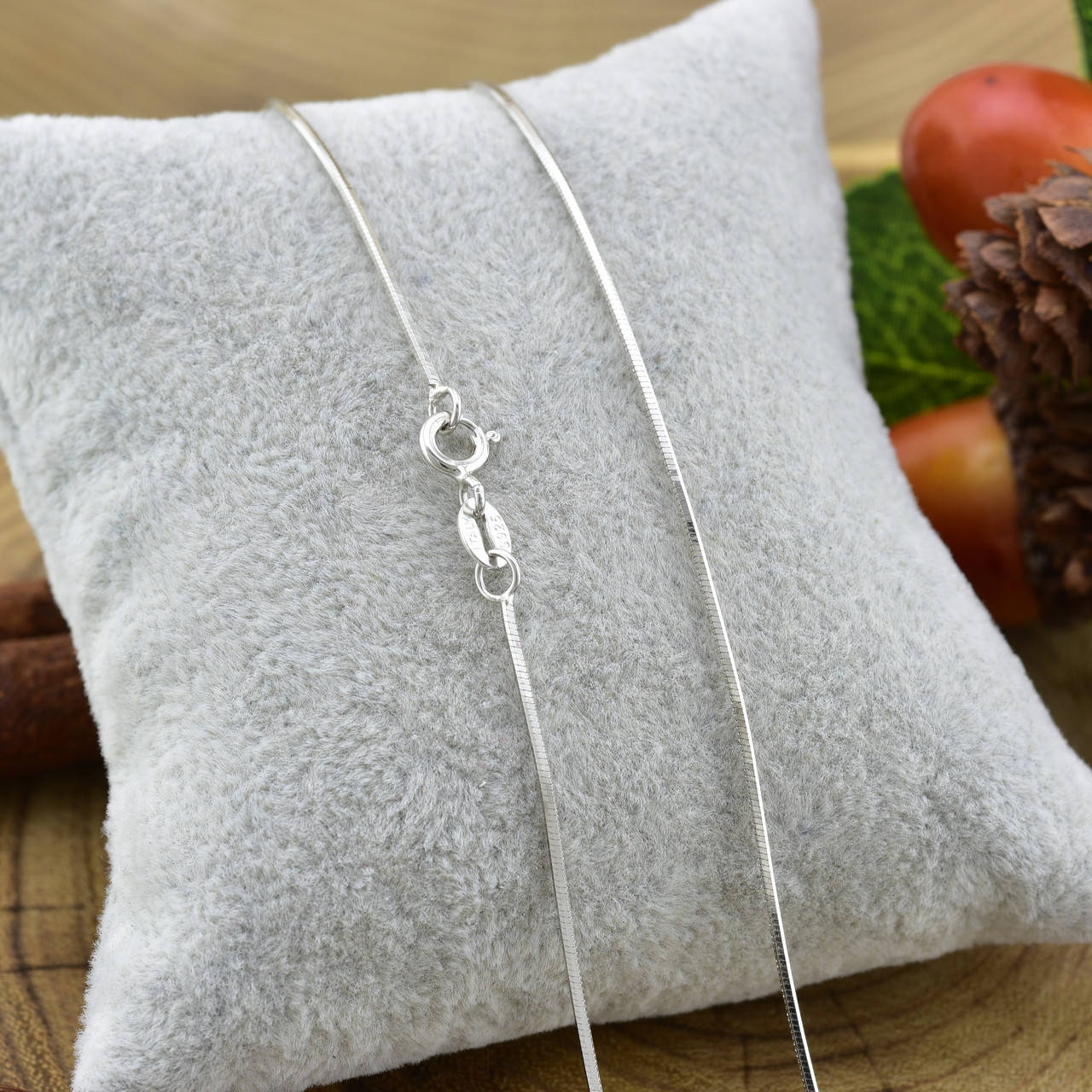 

Серебряная цепочка ширина 1 мм ТС5300013 длина 45