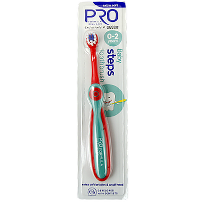 

Зубна щітка дитяча Теско до двох років Tesko Toothbrush baby steps extra soft 0-2years 12шт/ящ (Код :