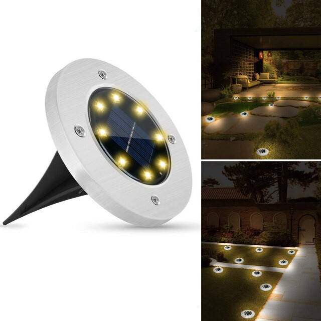 

Cадовый уличный светильник MAXI DISC LIGHT с солнечной батареей / Газонный фонарь