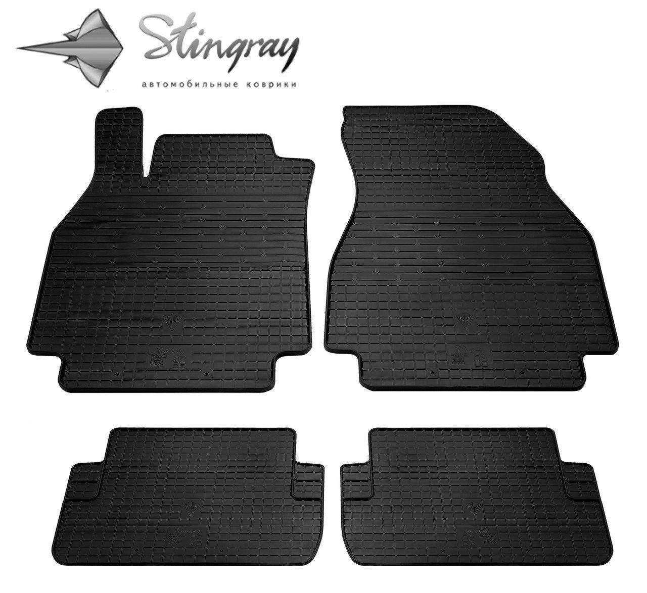 

Резиновые коврики Рено Меган 2 2002-2009 Renault Megane II 2002-2009 Stingray, Черный