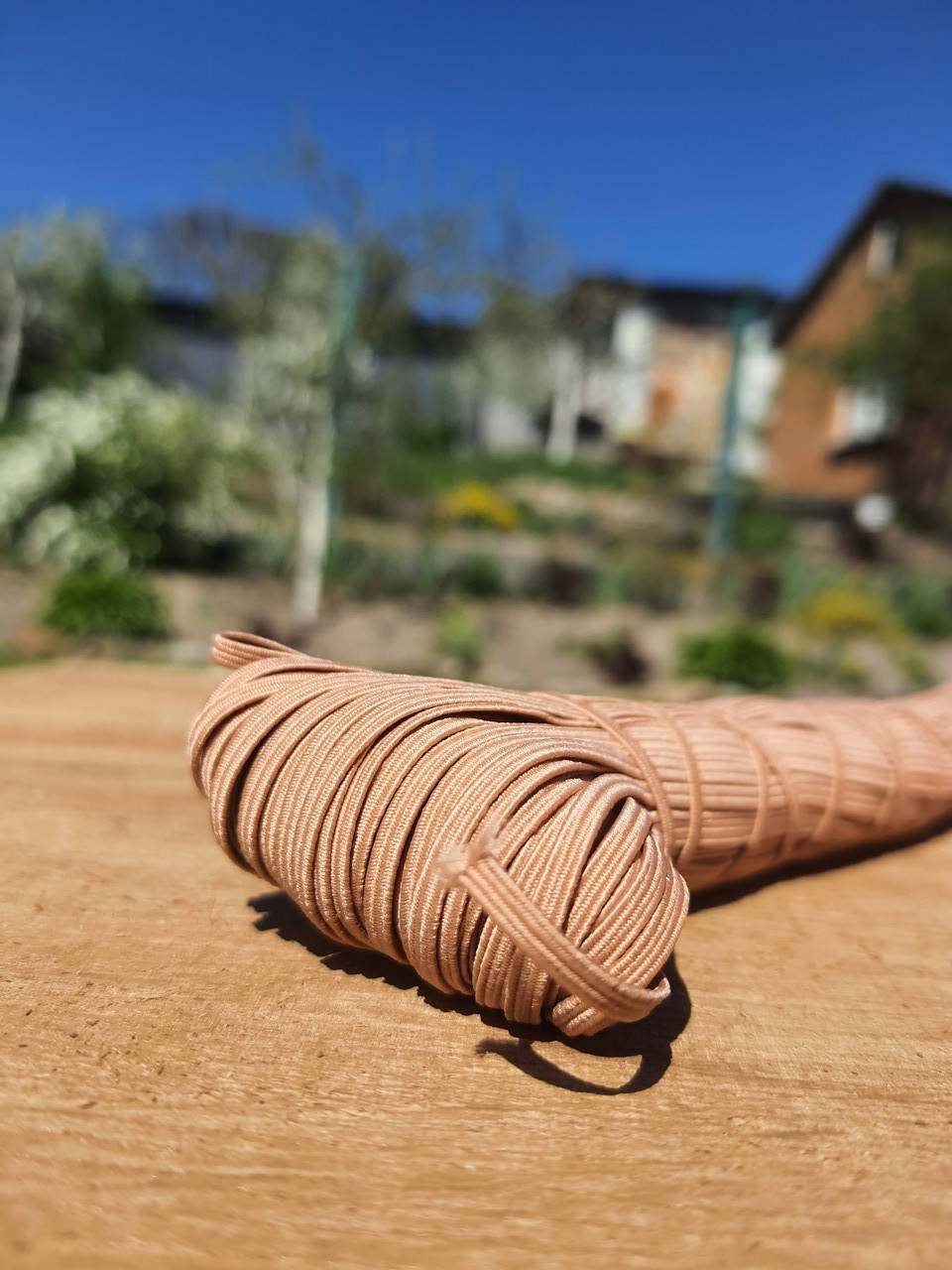 

Резинка для белья (бельевая) бежевая 3мм 100 метров, Бежевый