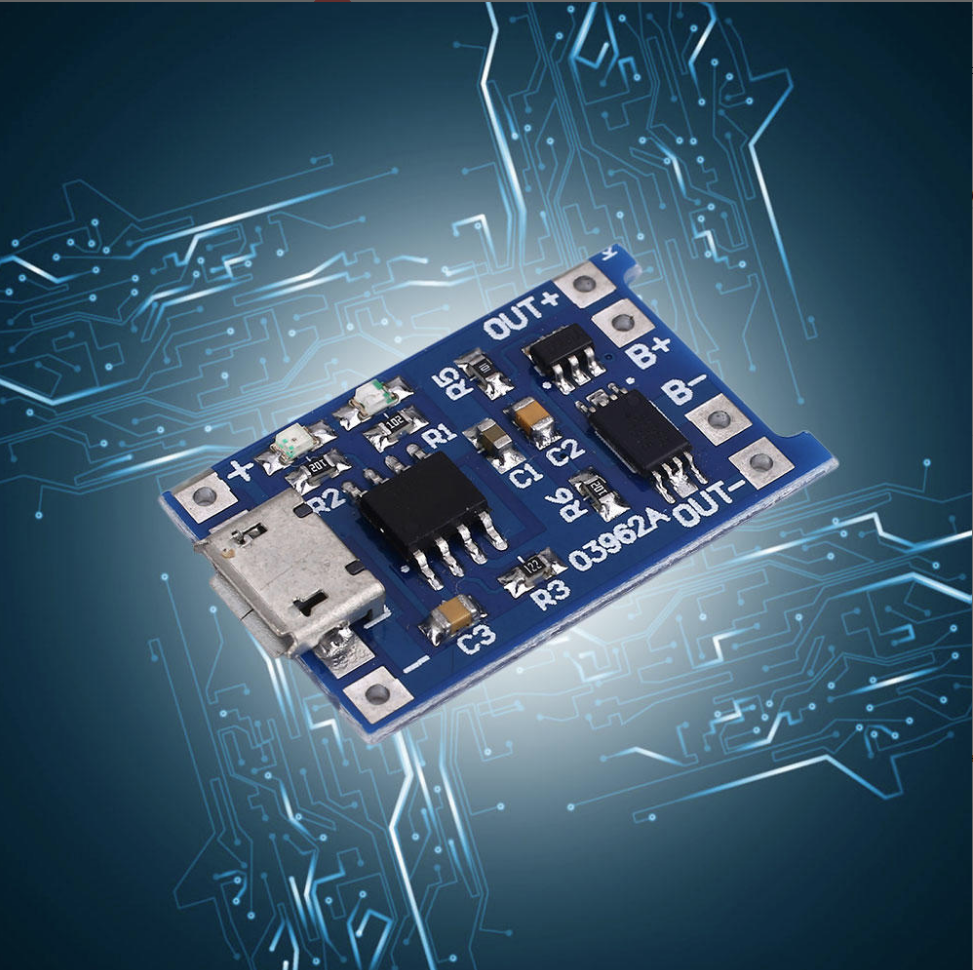

Micro USB Контроллер заряда/разряда, плата защиты,модуль 1S li-ion TP4056 1А