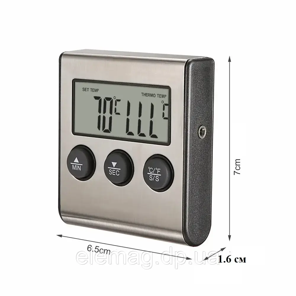 

Кухонный Термометр улучшенный с выносным щупом для мяса Digital Cooking Thermometr (Timer)