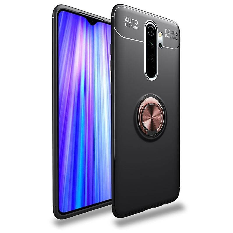 

Чехол Fiji Hold для Xiaomi Redmi Note 8 Pro бампер накладка с подставкой Black-Gold