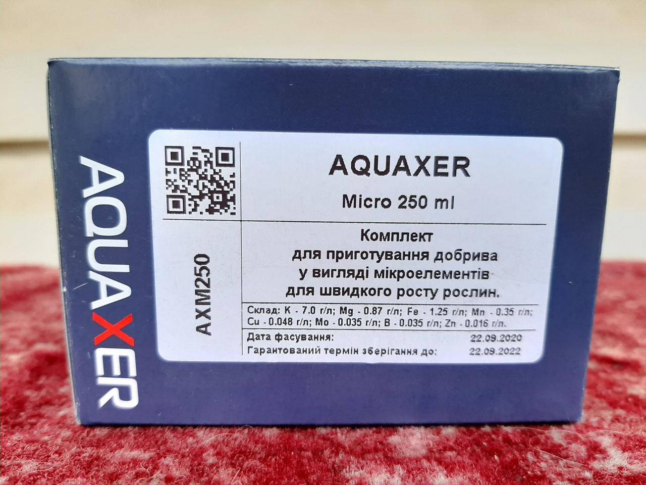 

Удобрение для аквариумных растений AQUAXER Micro, микроэлементы 250 ml, на 25000 л.