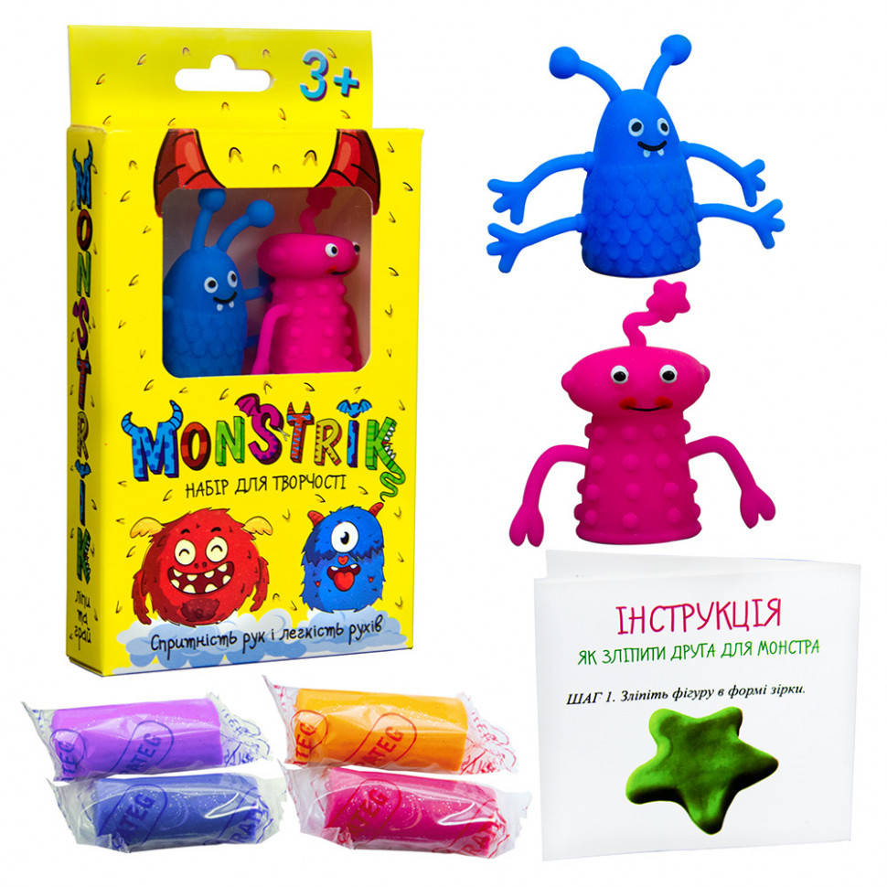 

Набор для творчества "Monstrik" Strateg 71823 (укр.) (Желтый)