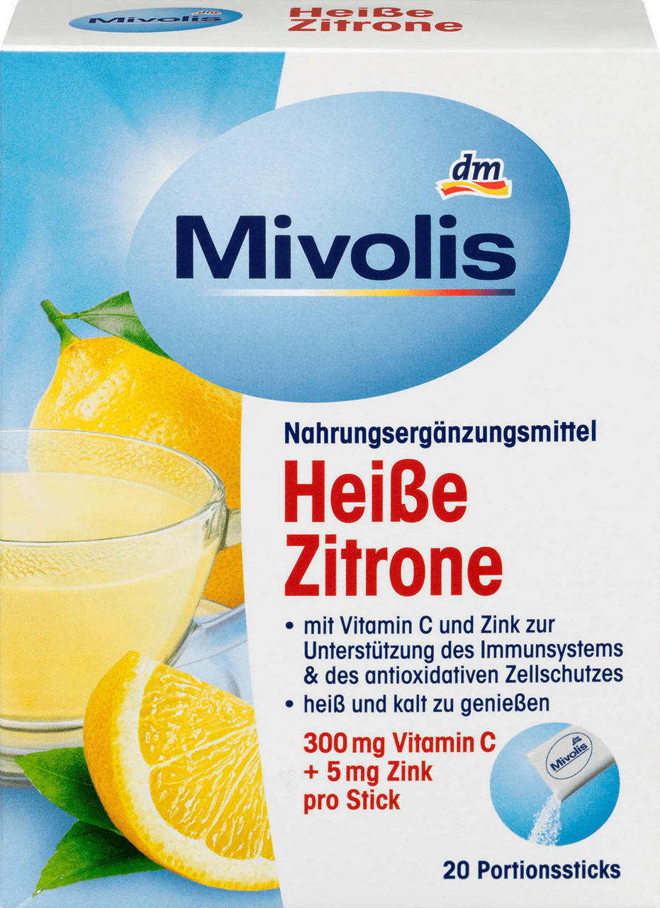 

Горячий напиток от простуди Mivolis Vitamin C & Zink, 20 шт.