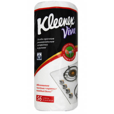 

Салфетки для уборки Kleenex Viva 56 шт. (5029053542713)