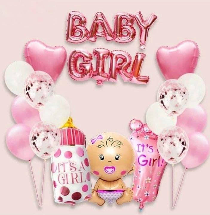 

Набор из шаров на выписку | Baby girl