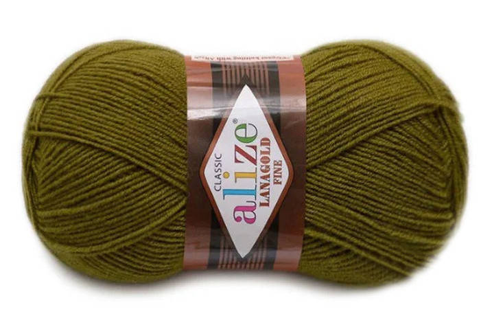 

Alize LanaGold Fine, хаки №29