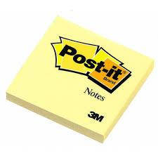 

3M Post-It желтые классические клейкие стикеры 76х76 мм блок 100л, Желтый
