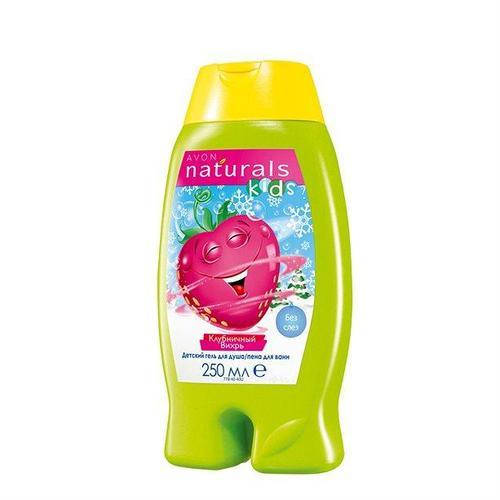 

Детский гель для душа/Пена для ванн "Клубничный вихрь", 250 мл Avon