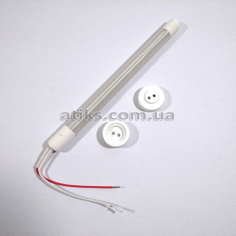 

Нагревательный элемент для электрошашлычницы с керамическими подставками. ТЭН 1000 Вт, диаметр 20мм