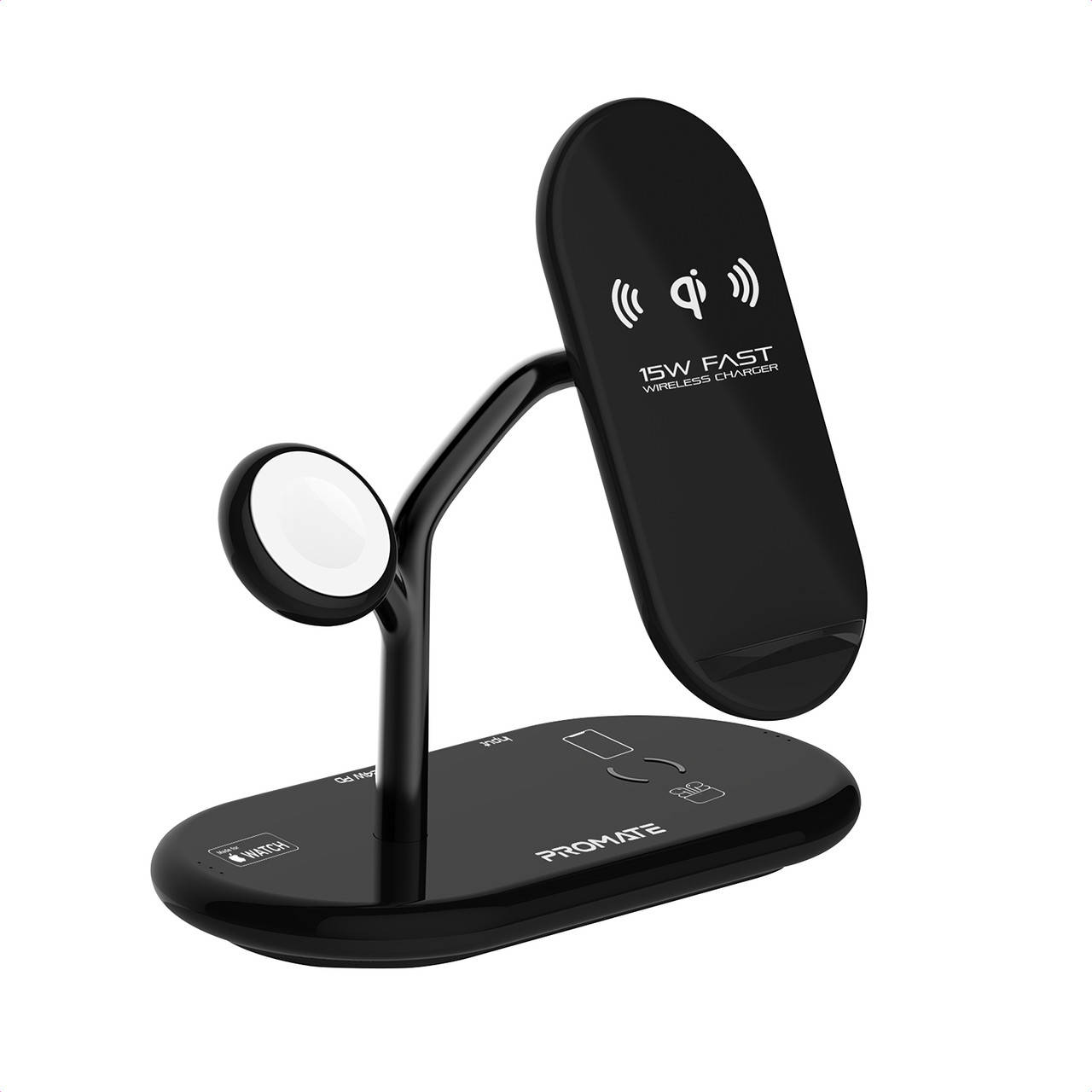 

Беспроводная зарядная станция Promate Bonsai Black, Черный