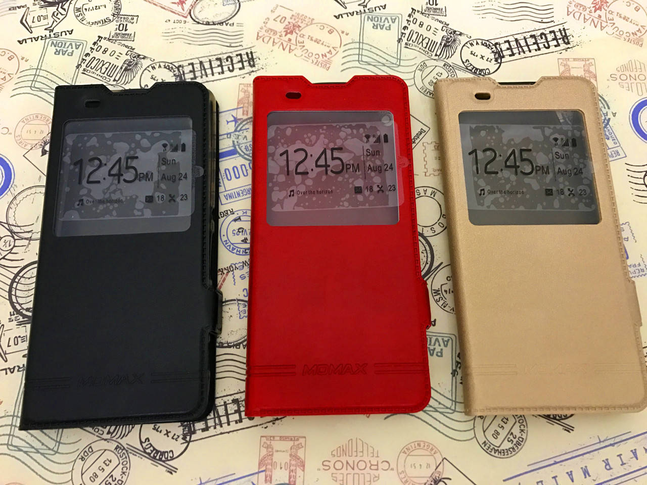 

Кожаный чехол книжка Momax для Sony Xperia XA F3112 (3 цвета), Разные цвета
