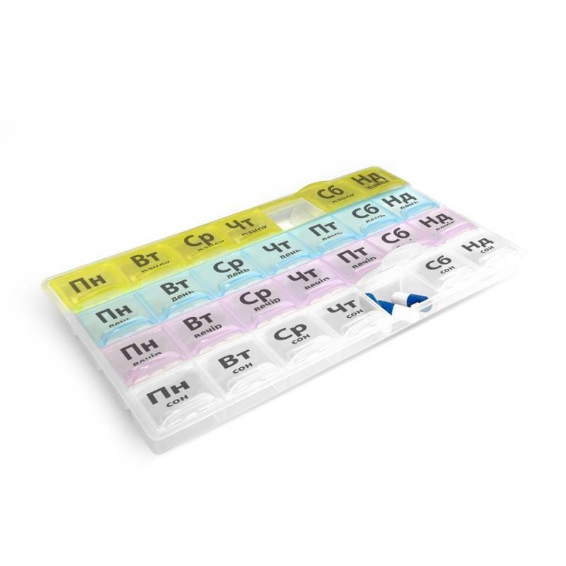 

Органайзер для таблеток пластиковый неделя MAXI HTP 029 Enjee