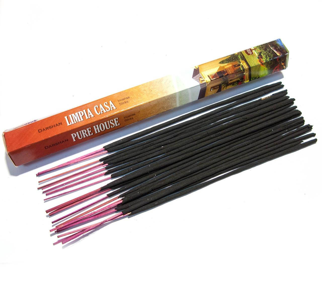 

Угольное благовоние Pure House (Чистый дом) (Darshan)(6/уп) шестигранник