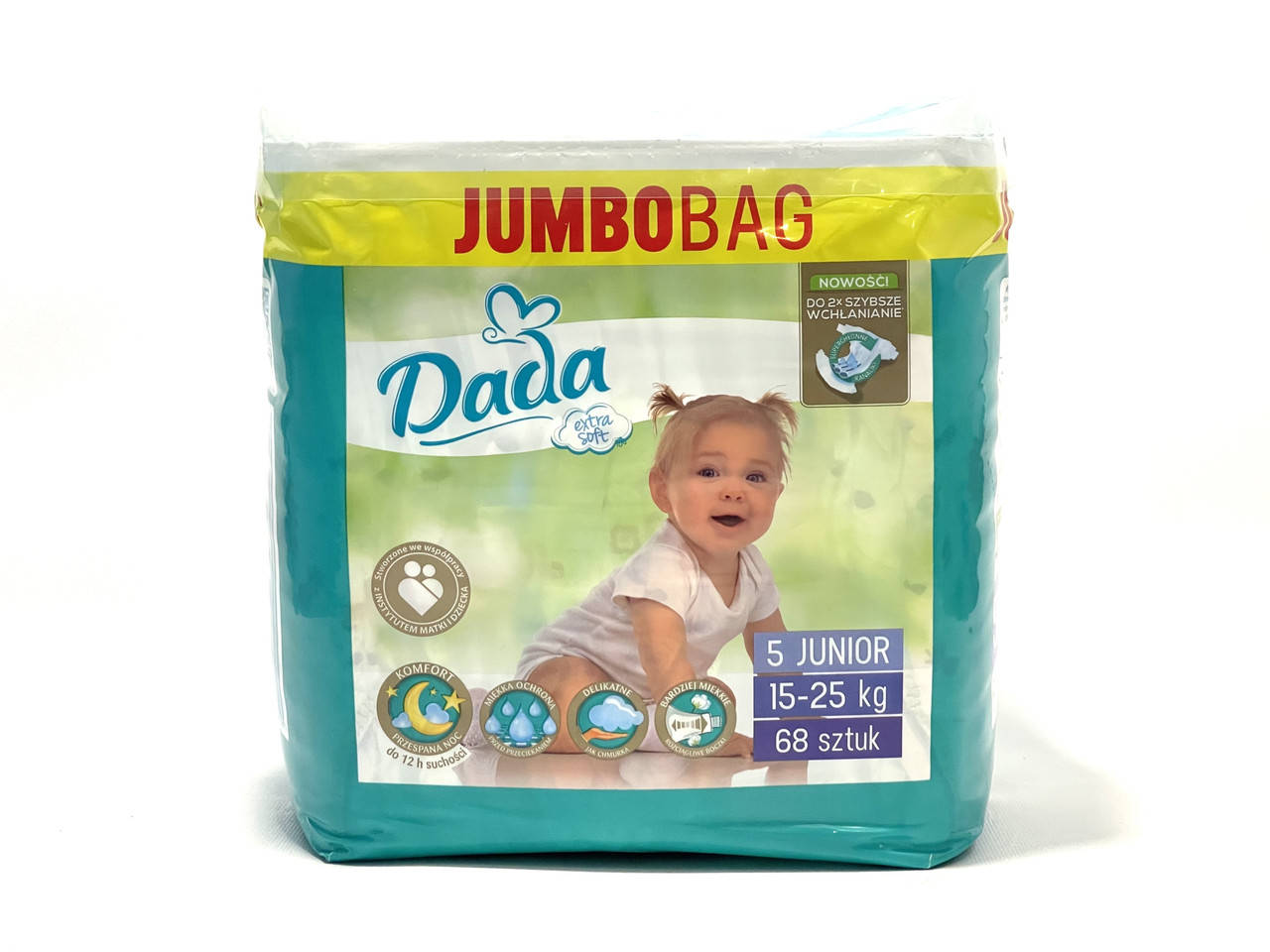 

Подгузники Dada Extra Soft 5 Junior 15 - 25 кг 68 шт