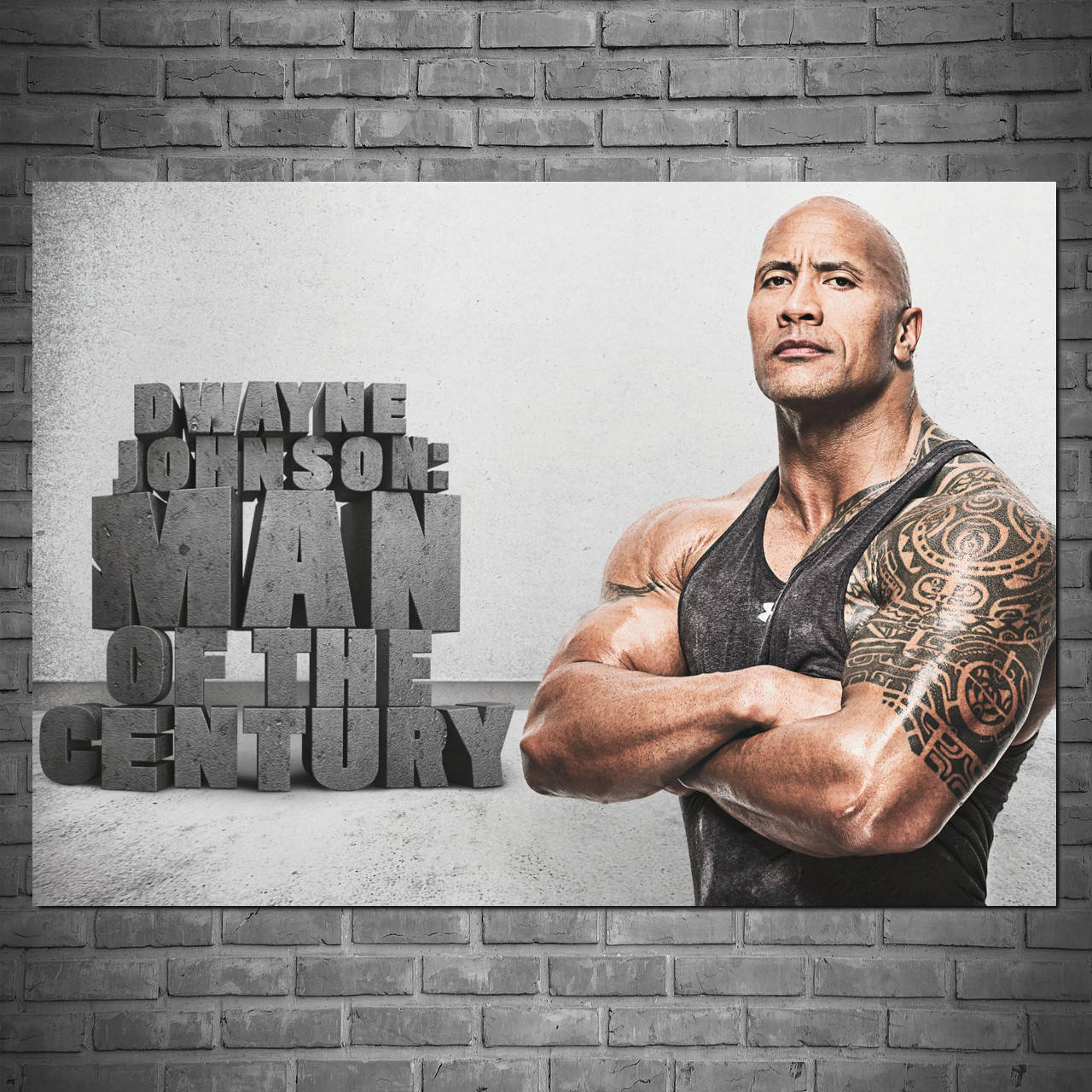 

Плакат "Дуэйн Джонсон (Скала), Dwayne Johnson (The Rock)" (артикул 0318) 43, Матовая, 60