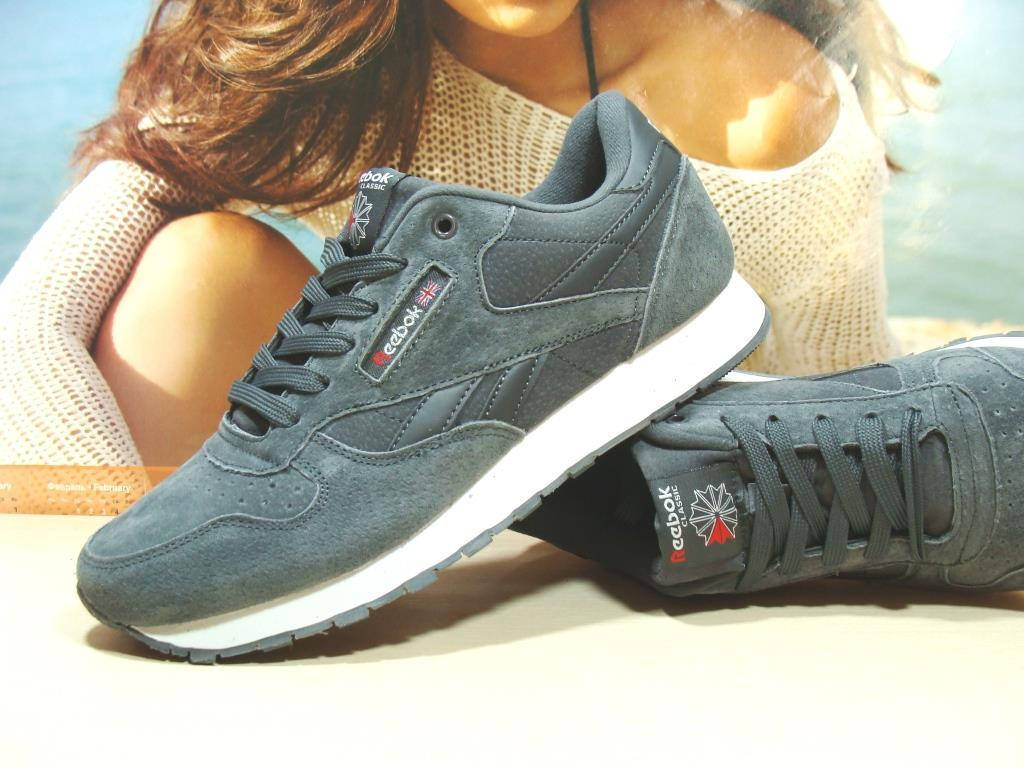 

Мужские кроссовки Reebok classic серые 44 р., Серый